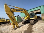Used Komatsu Excavator in yard